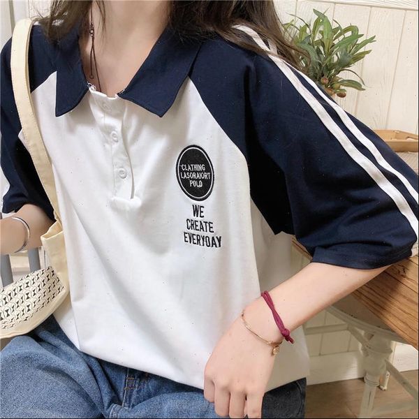 girls college short sleeve korean harajuku vintage fun womens t shirt short sleeve loose female japanese clothing, White
girls college short sleeve korean harajuku vintage fun womens t shirt short sleeve loose female japanese clothing, White