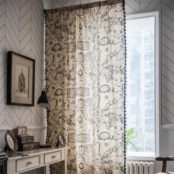 map tassel curtains room living kitchen curtains cotton linen semi-shading bay window home decoration
map tassel curtains room living kitchen curtains cotton linen semi-shading bay window home decoration