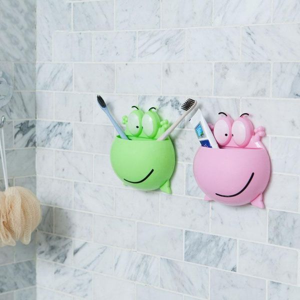 2/pcfrog shaped toothbrush rack cartoon wall stick paste organizer bathroom accessories strong suction holder
2/pcfrog shaped toothbrush rack cartoon wall stick paste organizer bathroom accessories strong suction holder