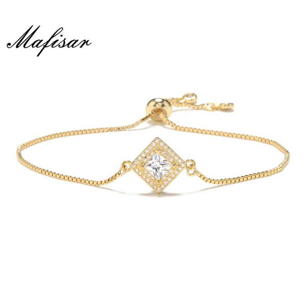 charm bracelets mafisar fashion women crystal jewelry gold/silver color square cz bracelet adjustable female party wholesale, Golden;silver
charm bracelets mafisar fashion women crystal jewelry gold/silver color square cz bracelet adjustable female party wholesale, Golden;silver