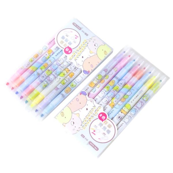 highlighters 8 pcs double head erasable highlighter pen account diary decoration pastel color marker note fluorescent fineliner pens, Black;red
highlighters 8 pcs double head erasable highlighter pen account diary decoration pastel color marker note fluorescent fineliner pens, Black;red