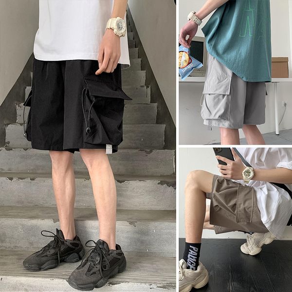japanese overalls shorts men's 2021 summer korean version of the new reflective port fashion brand casual loose five-point pants, Black
japanese overalls shorts men's 2021 summer korean version of the new reflective port fashion brand casual loose five-point pants, Black