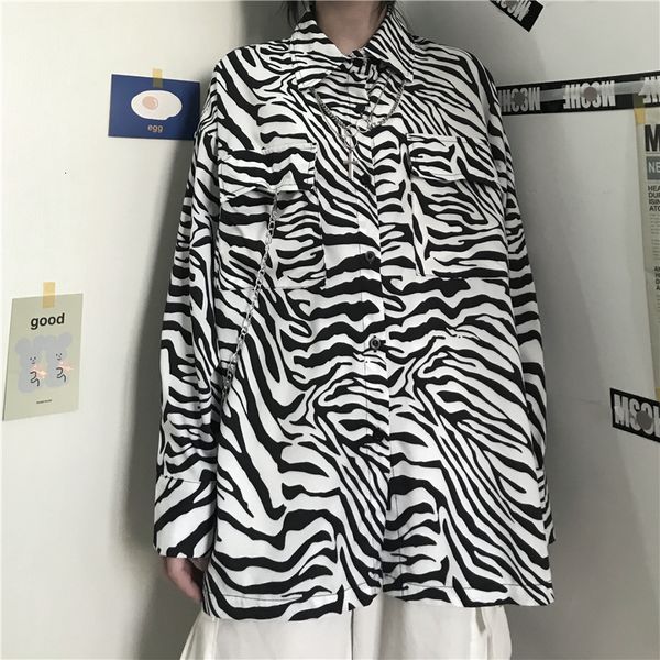 fall 2021 new zebra striped print shirts loose full jacket women blouses o3ag, White;black
fall 2021 new zebra striped print shirts loose full jacket women blouses o3ag, White;black
