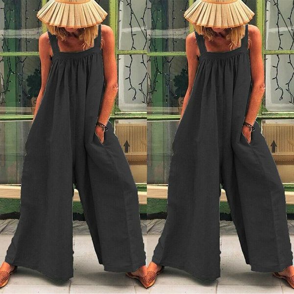 women cotton linen scoop neck loose jumpsuit wide leg harem pants ladies sleeveless baggy trousers playsuit overall five color, Black;white
women cotton linen scoop neck loose jumpsuit wide leg harem pants ladies sleeveless baggy trousers playsuit overall five color, Black;white
