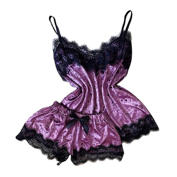 women sleepwear pajama set lingerie shorts set velvet temptation babydoll nightwear cute cami and pijama mujer, Black;red
women sleepwear pajama set lingerie shorts set velvet temptation babydoll nightwear cute cami and pijama mujer, Black;red