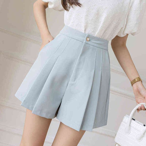 new fashion high waist a-line pleated shorts skirts women summer solid color wide-leg shorts office lady casual shorts y220311, White;black
new fashion high waist a-line pleated shorts skirts women summer solid color wide-leg shorts office lady casual shorts y220311, White;black