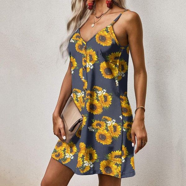 casual dresses 2021 summer dress boho sunflower print beach women spaghetti strap button down robe v neck sleeveless mini, Black;gray
casual dresses 2021 summer dress boho sunflower print beach women spaghetti strap button down robe v neck sleeveless mini, Black;gray