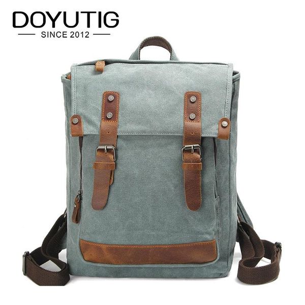 backpack canvas men's youth lapschoolbag large capacity vintage travel bag rucksack school bags h050
backpack canvas men's youth lapschoolbag large capacity vintage travel bag rucksack school bags h050