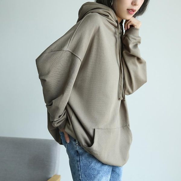 women's hoodies & sweatshirts korean-style oversized loose lazy hooded sweater cotton comfortable mid-length 2021 autumn and winter# md, Black
women's hoodies & sweatshirts korean-style oversized loose lazy hooded sweater cotton comfortable mid-length 2021 autumn and winter# md, Black