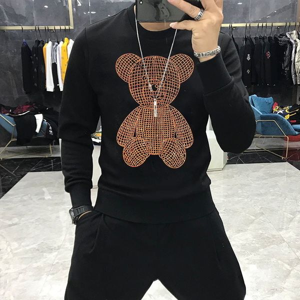 men's hoodies & sweatshirts autumn and winter diamond hooded hoodie plus street quilted velvet warm pullover gduf, Black
men's hoodies & sweatshirts autumn and winter diamond hooded hoodie plus street quilted velvet warm pullover gduf, Black