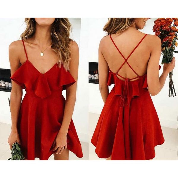 casual dresses red v-neck open back lace up zipper full ruffle elegant women fashion all kinds of suspender mini dress, Black;gray
casual dresses red v-neck open back lace up zipper full ruffle elegant women fashion all kinds of suspender mini dress, Black;gray