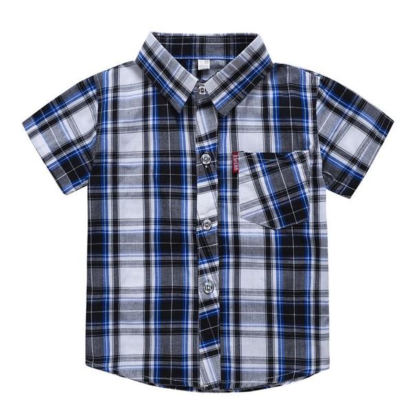 summer toddler boys shirts kids fashion short sleeve cotton plaid print children clothes casual, White;black
summer toddler boys shirts kids fashion short sleeve cotton plaid print children clothes casual, White;black