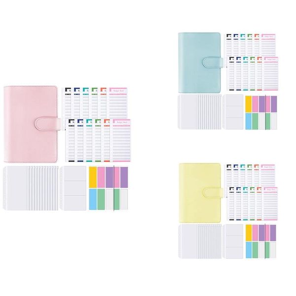 gift wrap a6 pu leather binder notebook cover, waterproof 6-ring refillable with 12 budget envelopes system
gift wrap a6 pu leather binder notebook cover, waterproof 6-ring refillable with 12 budget envelopes system