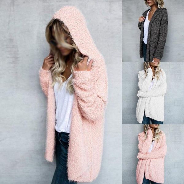 women's vests fashion autumn winter casual women solid color plush hooded cardigan coat warm sweater long sleeve outwear, Black;white
women's vests fashion autumn winter casual women solid color plush hooded cardigan coat warm sweater long sleeve outwear, Black;white