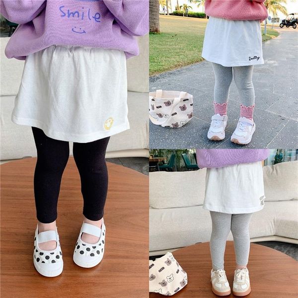 baby girl skirt leggings 2021 spring korean children trousers casual all-match cotton girls pants fake two-piece, Blue 
baby girl skirt leggings 2021 spring korean children trousers casual all-match cotton girls pants fake two-piece, Blue