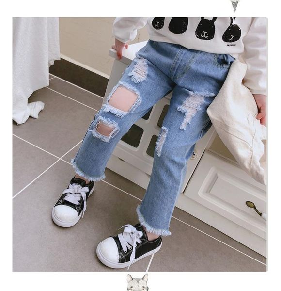 jeans girl cotton hole pants children's ripped spring autumn boys casual girlsfringed all-match trousers, Blue
jeans girl cotton hole pants children's ripped spring autumn boys casual girlsfringed all-match trousers, Blue