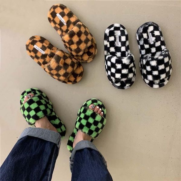 sandals warm fur slides women 2021 luxury design platform flip flops indoor casual winter slippers ladies flat green shoes, Black
sandals warm fur slides women 2021 luxury design platform flip flops indoor casual winter slippers ladies flat green shoes, Black