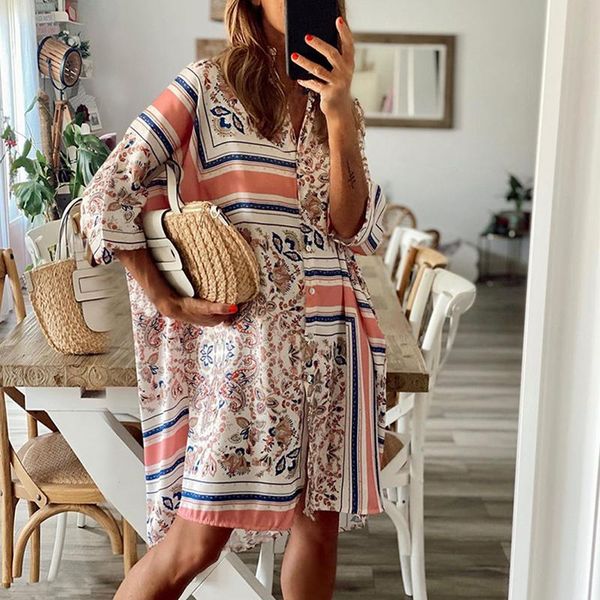 casual dresses etosellv-neck button shirt dress women short sleeve printed, Black;gray
casual dresses etosellv-neck button shirt dress women short sleeve printed, Black;gray