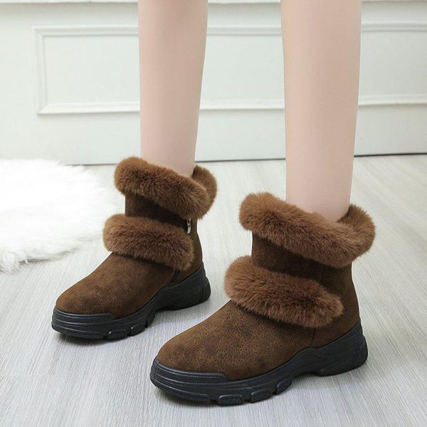 boots women snow plush fleece warmth ankle for winter non-slip short tube thick-soled booties#1223, Black
boots women snow plush fleece warmth ankle for winter non-slip short tube thick-soled booties#1223, Black