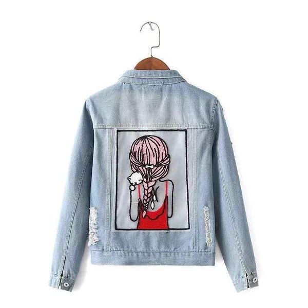 denim jacket womens autumn funny cartoon print long denim jacket women vintage streetwear punk style jean casaco feminino, Black;brown
denim jacket womens autumn funny cartoon print long denim jacket women vintage streetwear punk style jean casaco feminino, Black;brown
