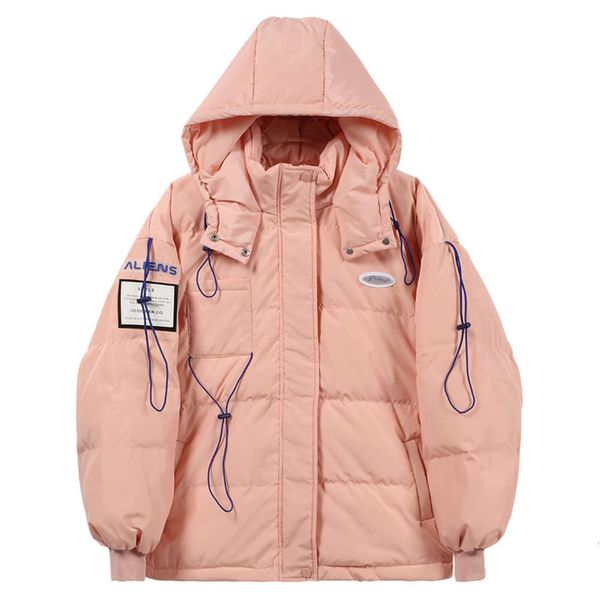 fashion trend down jacket women's short drawstring armband loose winter coat hooded bread, Black
fashion trend down jacket women's short drawstring armband loose winter coat hooded bread, Black