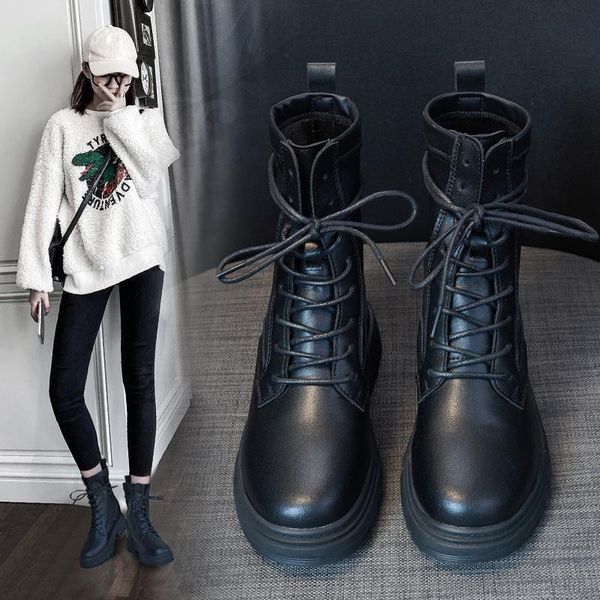 boots 2021 autumn and winter female genuine leather elevator women's mid velvet lining nv duan xue, Black
boots 2021 autumn and winter female genuine leather elevator women's mid velvet lining nv duan xue, Black