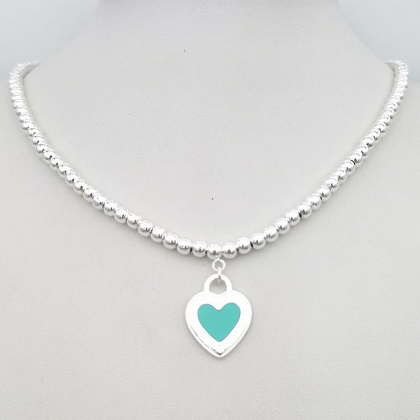 2021 new 100% pure sier blue-green pink lady sweet classic romantic red heart-shaped enamel round bead necklace pendant jewelry uki4, Silver
2021 new 100% pure sier blue-green pink lady sweet classic romantic red heart-shaped enamel round bead necklace pendant jewelry uki4, Silver