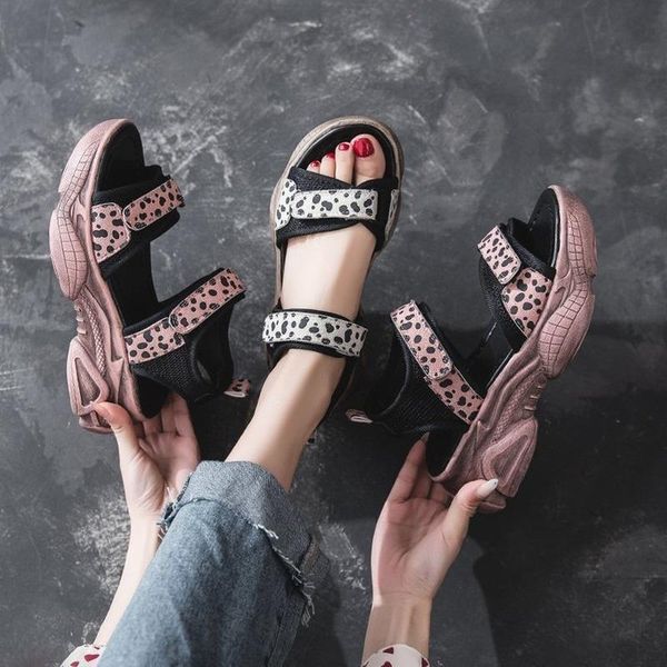 sandals students sports women's all-match trifle thick-soled leopard flat platform beach shoes slides women, Black
sandals students sports women's all-match trifle thick-soled leopard flat platform beach shoes slides women, Black