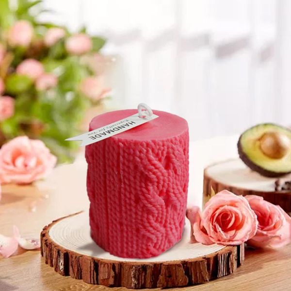 craft tools 3d knitting wool silicone candle mold lines cylinder shape diy mould wedding decoration fondant cake chocolate soap molds
craft tools 3d knitting wool silicone candle mold lines cylinder shape diy mould wedding decoration fondant cake chocolate soap molds