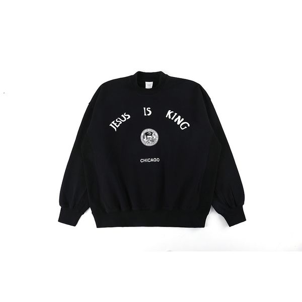 2021 new kanye west jesus is king chicago printed sweatshirts men women crewneck hoodie wsnn, Black
2021 new kanye west jesus is king chicago printed sweatshirts men women crewneck hoodie wsnn, Black