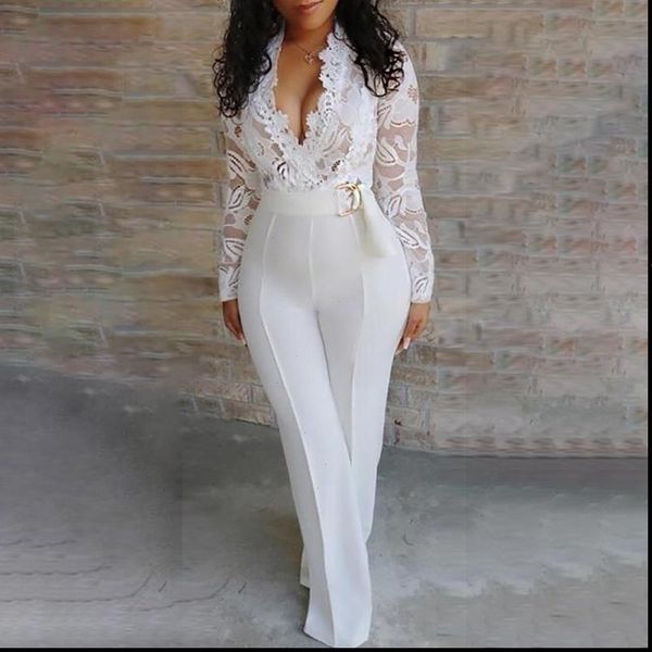2021 summer women v neck long sleeve lace plus size long jumpsuit s xl drop shipping good quality, Black;white
2021 summer women v neck long sleeve lace plus size long jumpsuit s xl drop shipping good quality, Black;white