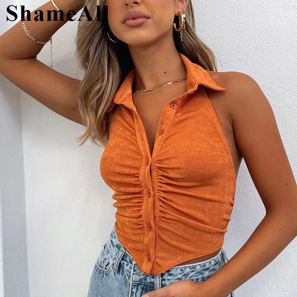 women's tanks & camis turn down collar backless black crop y2k gothic summer sleeveless female streetwear vintage green cropped ta, White
women's tanks & camis turn down collar backless black crop y2k gothic summer sleeveless female streetwear vintage green cropped ta, White