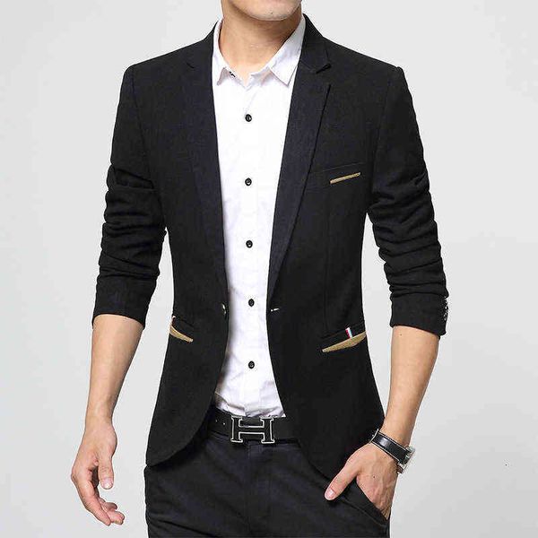 luxury men's suits blazers spring and korean autumn fashion solid color coat slim fit suit casual men's wear, White;black
luxury men's suits blazers spring and korean autumn fashion solid color coat slim fit suit casual men's wear, White;black