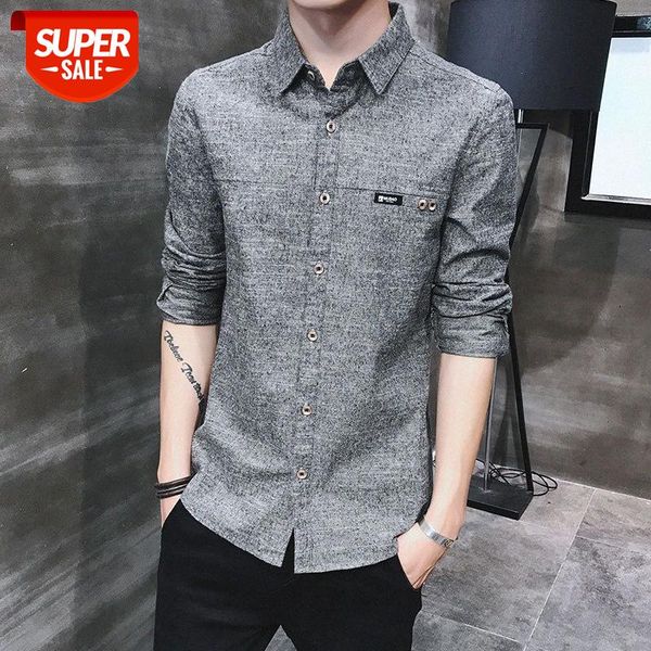 autumn long-sleeved shirt men's korean style slim-fitting sanded youth jacket men #qz7m, White;black
autumn long-sleeved shirt men's korean style slim-fitting sanded youth jacket men #qz7m, White;black