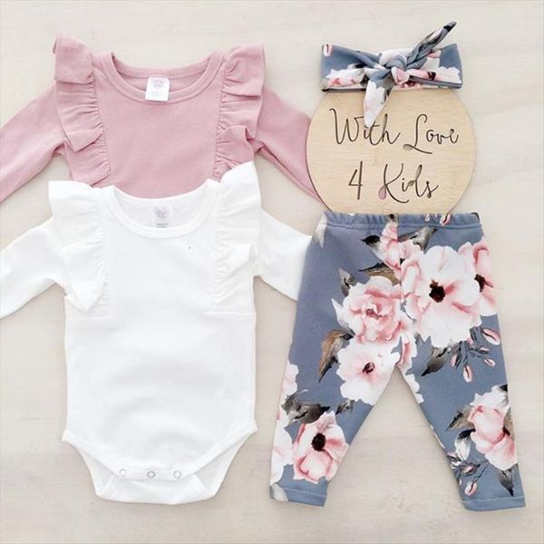 newborn kids baby girls flower romper long pants headband outfits clothes ruffles set roupa infantil, White
newborn kids baby girls flower romper long pants headband outfits clothes ruffles set roupa infantil, White