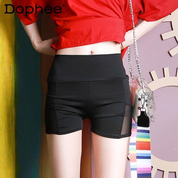 women's leggings safety pants anti-exposure bottom shorts summer mesh stitching tight high waist fifth outer wear black short
women's leggings safety pants anti-exposure bottom shorts summer mesh stitching tight high waist fifth outer wear black short