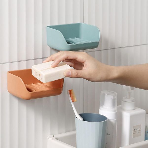 1pc soap holder bathroom shower soap dish shower plates storage box wall mounted self adhesive plastic bath tray
1pc soap holder bathroom shower soap dish shower plates storage box wall mounted self adhesive plastic bath tray