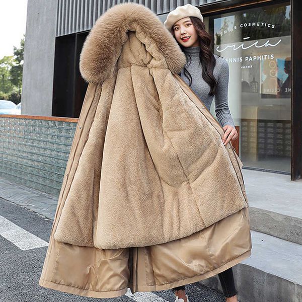 winter jackets women wool liner x-long parkas with fur collar female hooded solid casual thick plus size women overcoat 201029, Black
winter jackets women wool liner x-long parkas with fur collar female hooded solid casual thick plus size women overcoat 201029, Black
