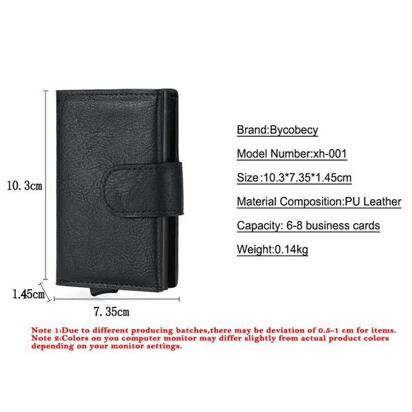 bycobecy rfid anti-theft credit card holder men wallets slim thin business pu leather metal cardholder case magic smar qylrkh
bycobecy rfid anti-theft credit card holder men wallets slim thin business pu leather metal cardholder case magic smar qylrkh