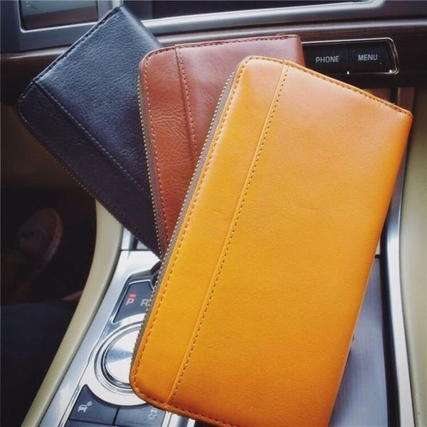wallets men's and women's general retro handbag, simple, hand-made, hand-made long money., Red;black
wallets men's and women's general retro handbag, simple, hand-made, hand-made long money., Red;black