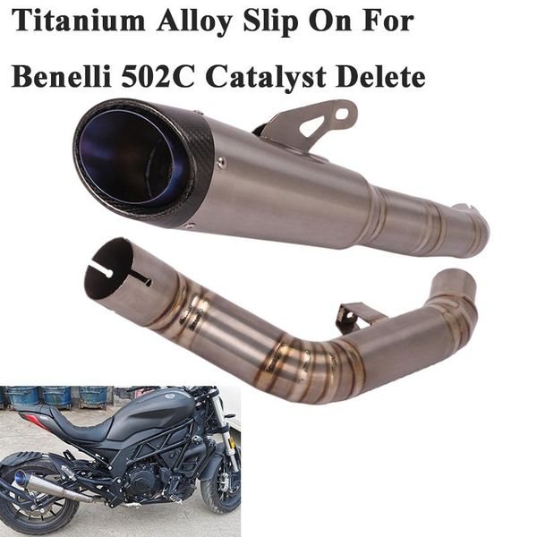 motorcycle exhaust system titanium alloy escape for benelli 502c slip on modify middle link pipe catalyst delete muffler carbon
motorcycle exhaust system titanium alloy escape for benelli 502c slip on modify middle link pipe catalyst delete muffler carbon