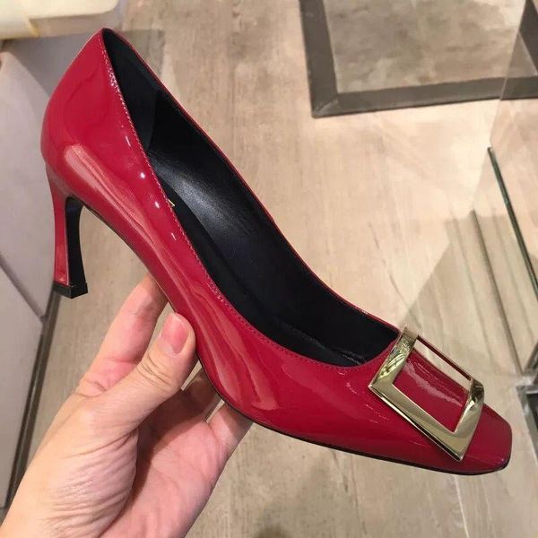 kmeioo classic career pumps buckle high heels office shoes woman square toe thin heels shallow stiletto, Black
kmeioo classic career pumps buckle high heels office shoes woman square toe thin heels shallow stiletto, Black