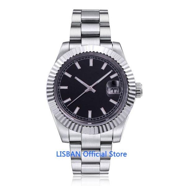 wristwatches 40mm automatic mechanical watch men sterile dial calendar luminous waterproof sapphire glass stainless steel case men's, Slivery;brown
wristwatches 40mm automatic mechanical watch men sterile dial calendar luminous waterproof sapphire glass stainless steel case men's, Slivery;brown
