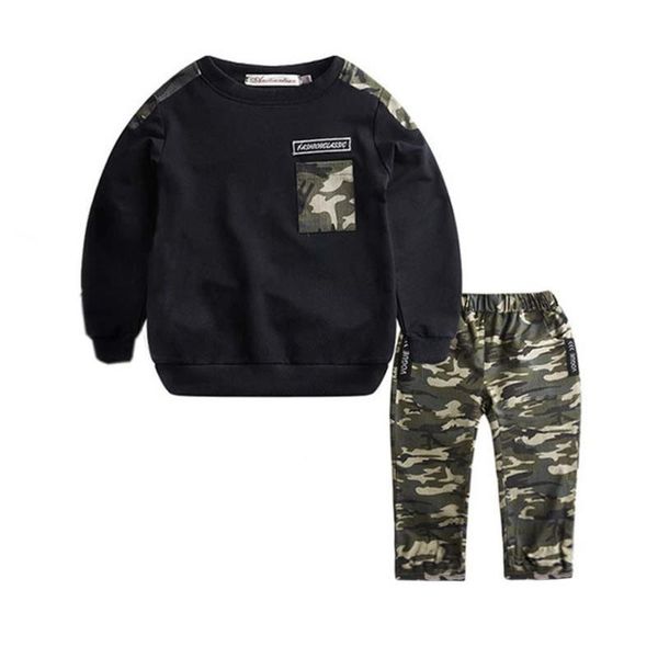 2021 kids clothes long sleeve o-neck toddler boy clothes outfits camouflage pants 2pcs children for boys ropa niño, White
2021 kids clothes long sleeve o-neck toddler boy clothes outfits camouflage pants 2pcs children for boys ropa niño, White