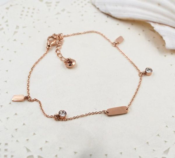 anklets yunruo 2021 arrival anti allergy zirconia crystal anklet woman fashion jewelry titanium steel rose gold color, Red;blue
anklets yunruo 2021 arrival anti allergy zirconia crystal anklet woman fashion jewelry titanium steel rose gold color, Red;blue