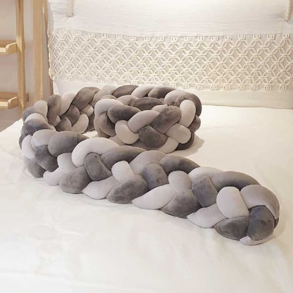 2.2m/3m baby braid bumper knot bed bumper for boys girls four ply baby cot crib protector cuna para room decor
2.2m/3m baby braid bumper knot bed bumper for boys girls four ply baby cot crib protector cuna para room decor