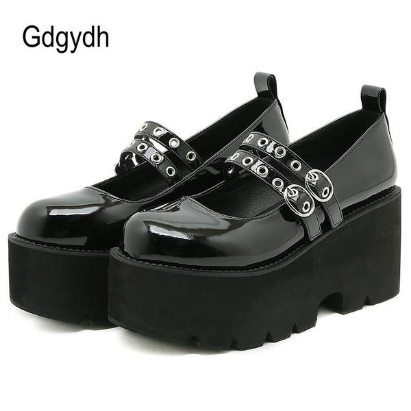 dress shoes gdgydh patent leather ladies platform mary janes pumps belt buckle women gothic cute punk thick sole comfortable plus size, Black
dress shoes gdgydh patent leather ladies platform mary janes pumps belt buckle women gothic cute punk thick sole comfortable plus size, Black