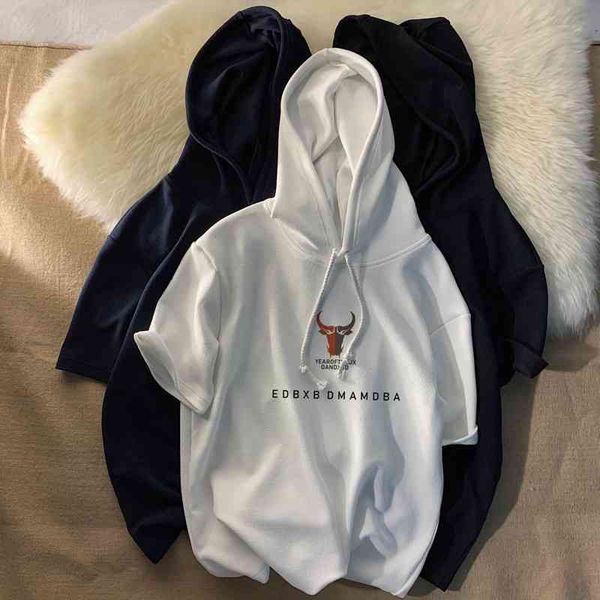 high street boy short sleeve hooded t-shirt men's ice silk quick drying summer sweater design feeling fat man big size coat fashion, Black
high street boy short sleeve hooded t-shirt men's ice silk quick drying summer sweater design feeling fat man big size coat fashion, Black