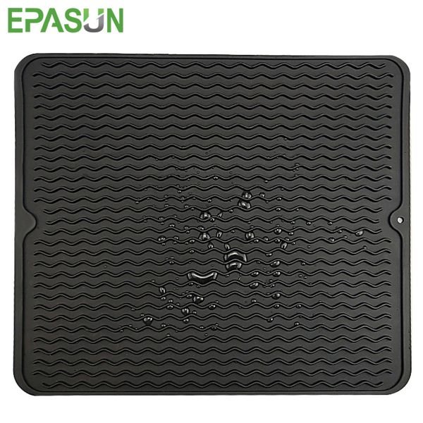 epasun large dish drain pad water filter silicone for kitchen counter fast drying mat dishes placemat dishwasher safe
epasun large dish drain pad water filter silicone for kitchen counter fast drying mat dishes placemat dishwasher safe