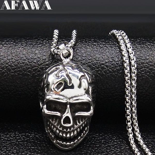 pendant necklaces fashion gothic skull stainless steel long necklace for men silver color chunky jewelry colgante hombre n142s02
pendant necklaces fashion gothic skull stainless steel long necklace for men silver color chunky jewelry colgante hombre n142s02